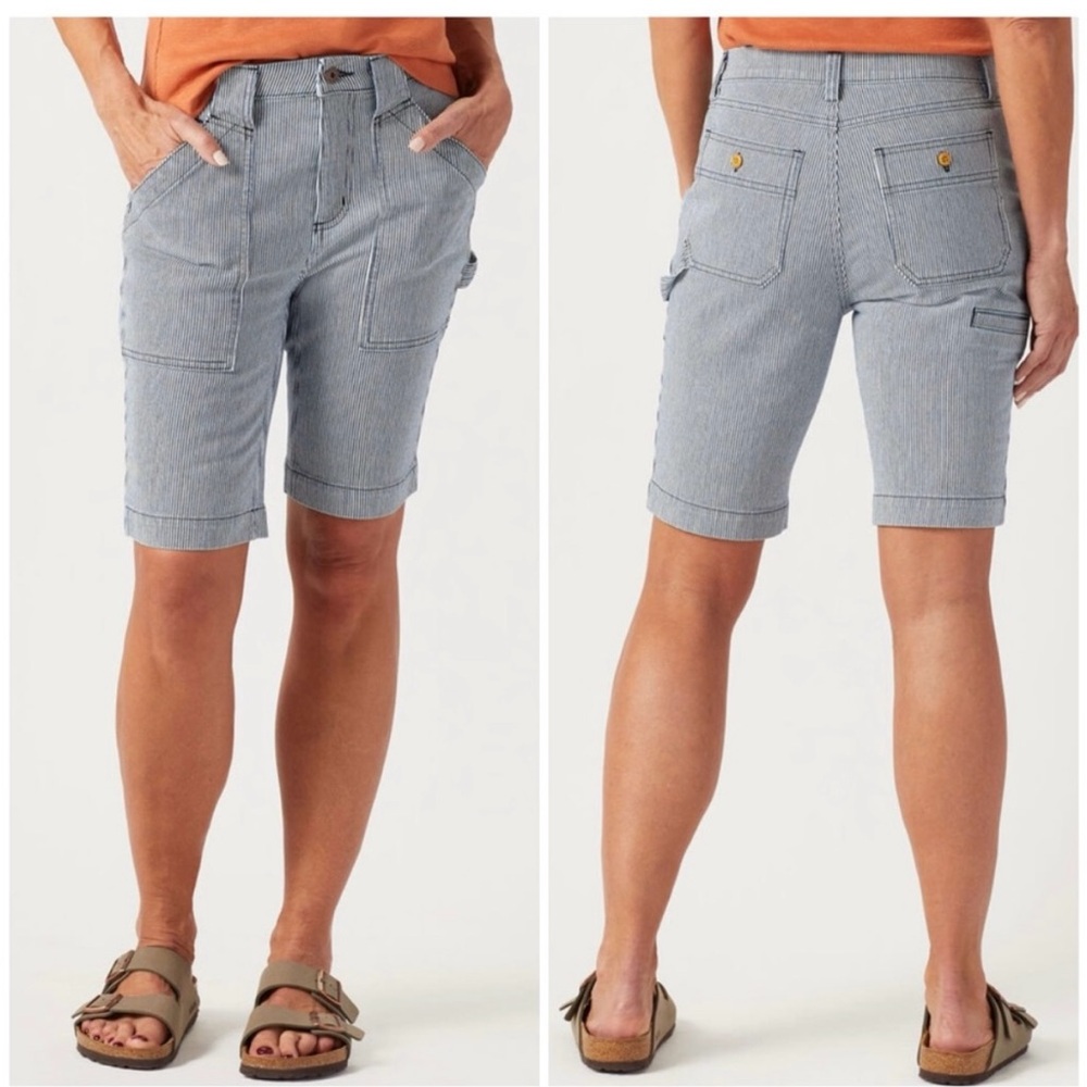 Duluth Rootstock pinstripes shorts size 6